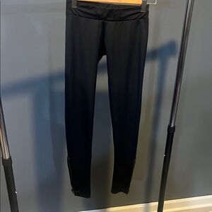 Women’s LNA Black Spandex Leggings Small. Zipper Detail